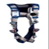3M DBI-Sala Exofit STRATA Vest-Style Harness 1112477, Grey, Blue, Large, 1 Ea view 1