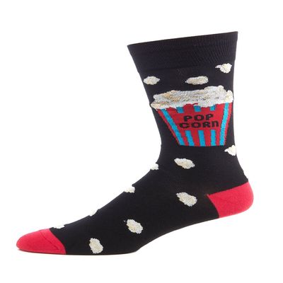 FineFit Man Cave Trouser Socks - One Size, Popcorn