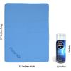 Flow Swim Chamois - Quick Dry Towel for Swimming, Diving, Triathlons, and Other Water Sports (Blue) view 3