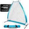 PowerNet Portable Baseball Practice Net for Pitching and Hitting, Outdoor Softball Training Equipment, Pop Up Batting Cage Net Coach Shield, 7 FT A-Frame Screen (Sky Blue) view 1