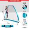 PowerNet Portable Baseball Practice Net for Pitching and Hitting, Outdoor Softball Training Equipment, Pop Up Batting Cage Net Coach Shield, 7 FT A-Frame Screen (Sky Blue) view 3