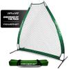 PowerNet Portable Baseball Practice Net for Pitching and Hitting, Outdoor Softball Training Equipment, Pop Up Batting Cage Net Coach Shield, 7 FT A-Frame Screen (Green) view 1