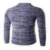 Legou Men's Draped Open Front Shawl Collar Longline Cardigan Purple XXL view 2