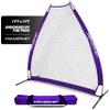 Powernet Portable Baseball Practice Net for Pitching and Hitting, Softball Pitching Net, Pop Up Batting Cage Net Coach Shield, Backyard Outdoor Training, 7 FT A-Frame Screen (Purple) view 1