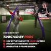 Powernet Portable Baseball Practice Net for Pitching and Hitting, Softball Pitching Net, Pop Up Batting Cage Net Coach Shield, Backyard Outdoor Training, 7 FT A-Frame Screen (Purple) view 2