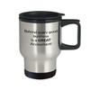 Accountant Gift Coffee Tea Travel Mug | Accounting Coffee Cup view 2