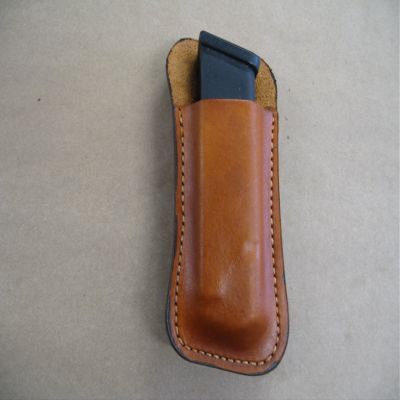 Azula Gun Holsters Glock 17/22 /31 Leather 1 Slot OWB Belt Concealmnt Magazine Mag Pouch CCW TAN
