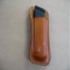 Azula Gun Holsters Glock 17/22 /31 Leather 1 Slot OWB Belt Concealmnt Magazine Mag Pouch CCW TAN view 1