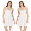 Under Moments Daywear 28" Stretch Lace Strap Full Slip-White-White-2PK view 1