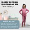 Outland Children's Thermal Set Lightweight Ultra Soft Fleece Interior Pink 2-4 view 3