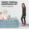 Ultra Dry Thermal Underwear For Kids Long Johns Fleece Lined Leggings And Shirt Boy And Girl Unisex Underwear Bases Set view 3