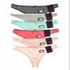 6 Pack of Ladies Sexy Lace & Solid Thong Panties Underwear Variety Colors & Styles view 1