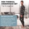 Ultra Dry Thermal Underwear for Men Long John Set for Cold Weather Mens 2 pc Long Sleeve Shirt Top and Pants Long Johns Fleece Lined Base Layer Thermals Camouflage, 3X-Large view 4