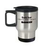 Banker banking Financial Officer Worker Insulated Travel Coffee Tea Cup Mug view 1