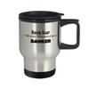 Banker banking Financial Officer Worker Insulated Travel Coffee Tea Cup Mug view 2