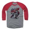 500 LEVEL Bob Feller Tee Shirt (Baseball Tee, XXX-Large, Red/Heather Gray) - Bob Feller Vintage R view 1