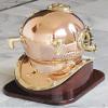 Max Engineering Enterprises Nautical Solid Brass Shiny & Copper Diving Helmet Mark V Helmet Us Navy view 3