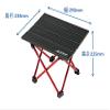 Captain Stag UC-530 Aluminum Roll Table, Mini, Black, with Case, Trekker view 3