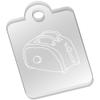 Azeeda 'Toast In Toaster' Laser-Engraved Clear Shaped Acrylic Keyring/Keychain/Key Fob/Bag Tag (AK00010811) view 1