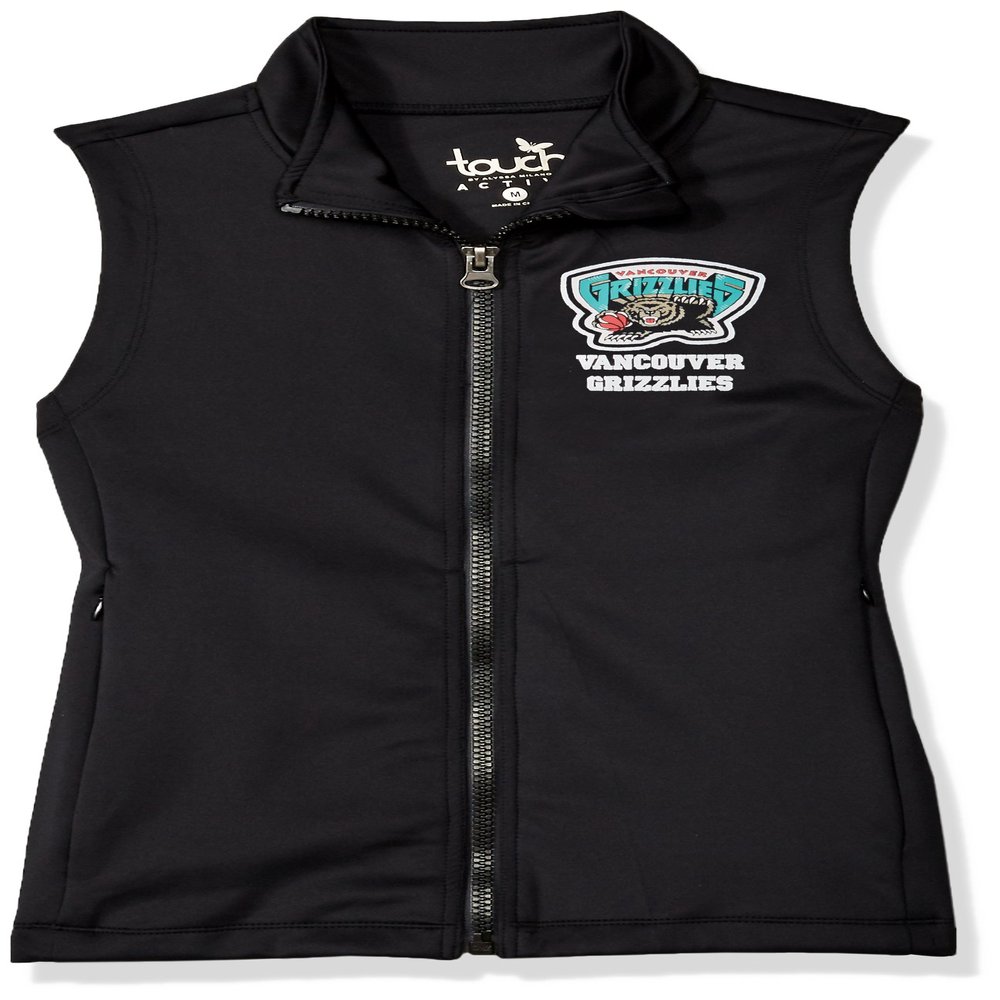 Touch by Alyssa Milano Women's NBA Victory Vest Vancouver Grizzlies, Black, X-Large