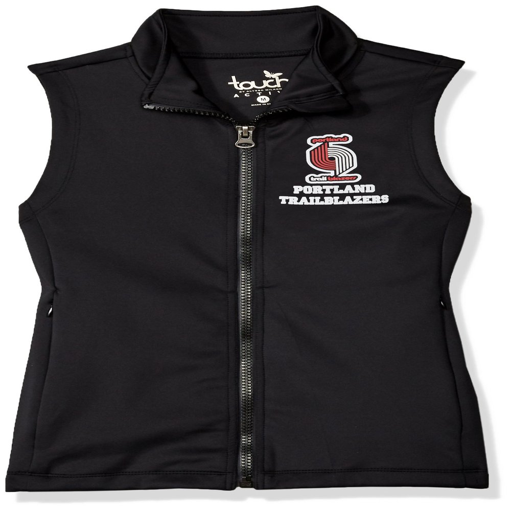 Touch by Alyssa Milano Women's NBA Victory Vest Portland Trail Blazers, Black, Small