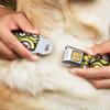 Dog Collar Seatbelt Buckle Minion Emojis Stacked 15 to 26 Inches 1.0 Inch Wide view 2