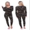 Ultra Dry Women Thermal Underwear Set; Base Layer Soft Fleece Lining Ladies 2 pc Top Shirt & Bottom Leggings Tights Long Johns Camouflage-XLarge view 1