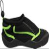NORTY Water Shoes for Boys and Girls - Swim Socks for Beach, Boat, and Pool - Skeletoe Barefoot Design - Cruise Ship Essentials for Kids - Hiking and Camping Footwear - Black Lime,Size 12 view 3