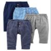 Simple Joys by Carter's Baby 4-pack Pant, black/grey/navy/mint, 0-3 Months view 1