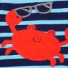 Simple Joys by Carter's Baby 3-pack Snug-fit Footed Cotton Pajamas, Crab/Sea Creatures/Cars, 6-9 Months view 3