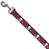 Dog Leash Casey Jones Baseball Hockey Stick Close Up Black White Red 6 Feet Long 1.5 Inch Wide view 2