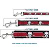Dog Leash Casey Jones Baseball Hockey Stick Close Up Black White Red 6 Feet Long 1.5 Inch Wide view 3