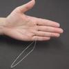 925 Sterling Silver 1mm Box Chain Necklace  Thin Dainty Chain Necklace for Women  Nickel-Free  Made in Italy  17 Inch view 4