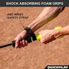 QUICKPLAY Swing Target Stick | Baseball & Softball Hitting Trainer (54") with Dual Targets & Foam Shock-Absorbing Grips | Batting Training Aid for Accuracy & Power view 4