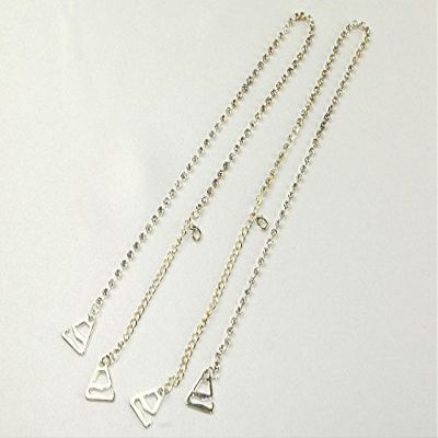 Diamante Bra Straps Single Row Design - Silver