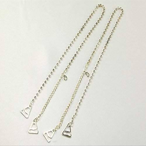 Diamante Bra Straps Single Row Design - Silver