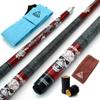 CUESOUL 58 inch 19oz 1/2 Maple Pool Cue Stick Kit- Rock The World Stylish Pattern Cue Design in Red Paint view 1