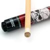 CUESOUL 58 inch 19oz 1/2 Maple Pool Cue Stick Kit- Rock The World Stylish Pattern Cue Design in Red Paint view 2