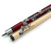 CUESOUL 58 inch 19oz 1/2 Maple Pool Cue Stick Kit- Rock The World Stylish Pattern Cue Design in Red Paint view 4
