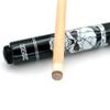 CUESOUL 58 inch 20oz 1/2 Maple Pool Cue Stick Kit- Rock The World Stylish Pattern Cue Design in Black Paint view 3