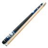 CUESOUL 58 inch 21oz 1/2 Maple Pool Cue Stick Kit- Rock The World Stylish Pattern Cue Design in Blue Paint view 2