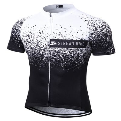 MR STRGAO Men's Cycling Jersey Bike Short Sleeve Shirt