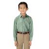 Spring Notion Big Boys' Long Sleeve Gingham Shirt 16 Forest Green view 4
