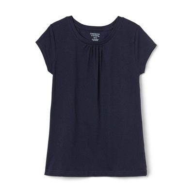 French Toast baby girls Short Sleeve Crewneck T-shirt infant and toddler shirts, Navy, 18 Months US