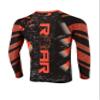 ROAR BJJ Rash Guard Long Sleeve Cage Fight Training MMA Shorts Jiu Jitsu Grappling (Black/Warrior, XLarge) view 3