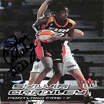 Sports Memorabilia Autograph Warehouse 291338 2000 Fleer Ultra Sylvia Crawley Autographed No.110 Basketball Card - Portland Fire, WNBA