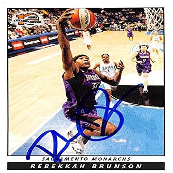 AUTOGRAPH WAREHOUSE 245440 Rebekkah Brunson Autographed Basketball Card - Sacramento Monarchs 2006 WNBA Enterprises - No. 39