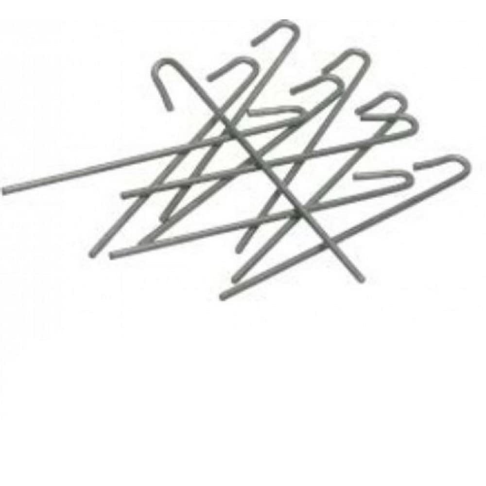 Cartasport Football Net Ground Pegs, Metal, Pack of 10 - Silver