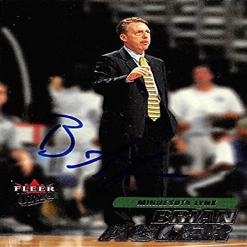 Sports Memorabilia Autograph Warehouse 245398 Brian Agler Autographed Basketball Card - Minnesota Lynx 2001 Fleer Ultra - No. 111 WNBA