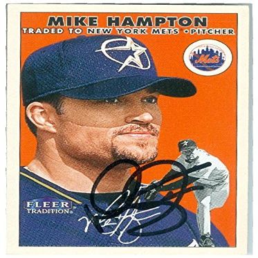 Sports Memorabilia Autograph Warehouse 246795 Mike Hampton Autographed Baseball Card - New York Mets Houston Astros 2000 Fleer Tradition - No. 309